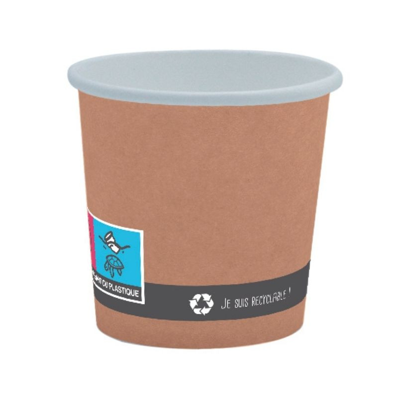 Copo de Cartão Kraft - 25 cl - Pacote de 50 Copo de Cartão Kraft - 25 cl - Pacote de 50
