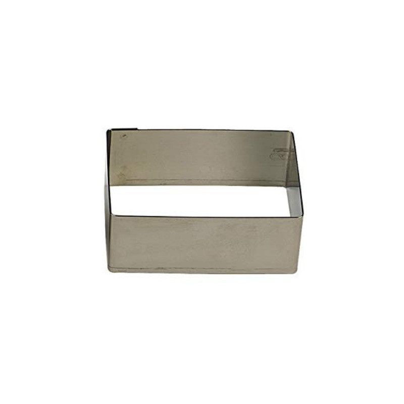 Cortador de Biscoitos Retangular Inox - 100 x 30 x 30 mm Cortador de Biscoitos Retangular Inox - 100 x 30 x 30 mm
