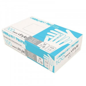 Luvas de Vinil Tamanho M - Pacote com 100