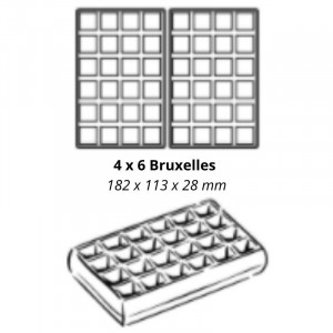 Máquina de Waffles Profissional com Abertura de 90 ° - 4 x 6 Bruxelas
