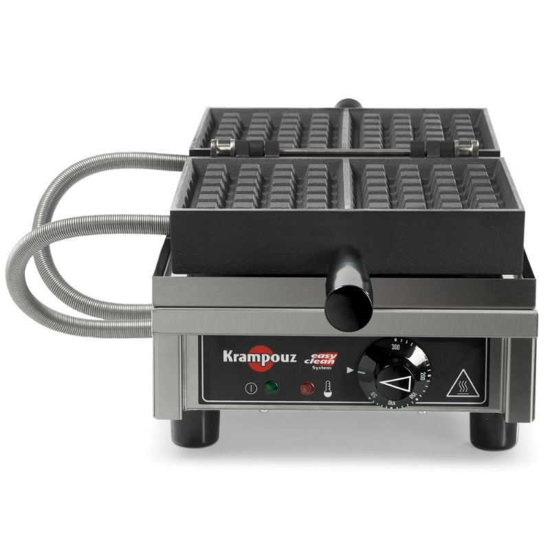 Máquina de Waffles Profissional com Abertura de 180° - 4 x 6 Bruxelas Máquina de Waffles Profissional com Abertura de 180° - 4 x 6 Bruxelas