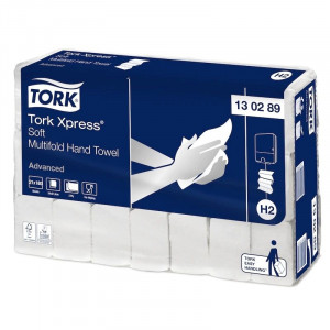 Toalhas de Mão Interfolhadas Suaves Advanced Brancas - Tork Xpress®, Secagem Ótima & Máxima Higiene