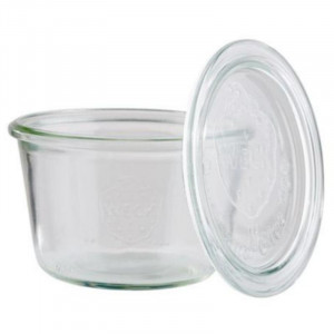 Verrine Weck em vidro com tampa - 370 ml - Conjunto de 3