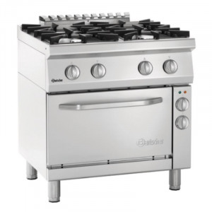 Forno 4 bocas com forno elétrico GN 1/1 Série 700