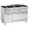 Forno 6 bocas com forno a gás GN 2/1 e armário Série 700