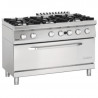 Forno 6 bocas com grande forno a gás Série 700