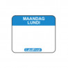 Etiqueta de Rastreabilidade Label FreshEasy - Segunda-feira - 30 x 25 mm - Pacote com 1000 - LabelFresh