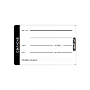Etiqueta de Rastreabilidade LabelFresh Pro - Domingo - 70 x 45 mm - Pacote com 500 - LabelFresh