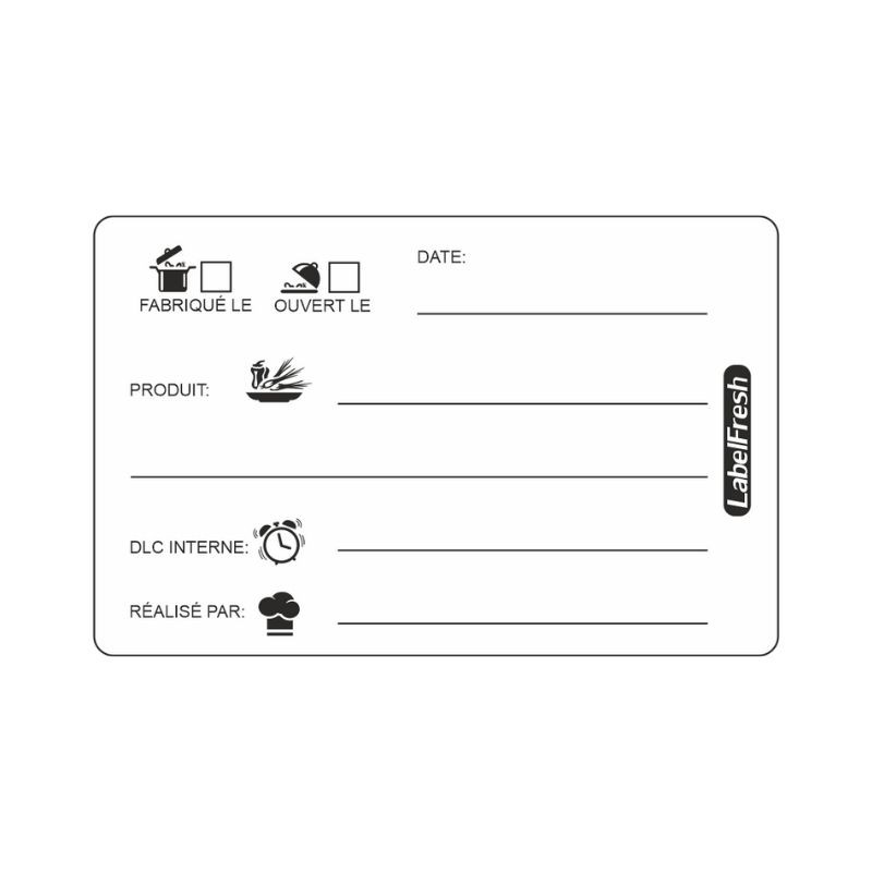 Etiqueta de Rastreabilidade Label Fresh DLC - 70 x 45 mm - Pacote de 300 - LabelFresh Etiqueta de Rastreabilidade Label Fresh DLC - 70 x 45 mm - Pacote de 300 - LabelFresh