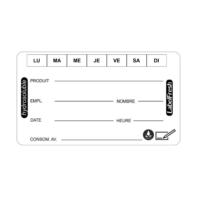 Etiquetas de Rastreabilidade - LabelFresh Solúvel - 60 x 30 mm - Pacote com 250 - LabelFresh Etiquetas de Rastreabilidade - LabelFresh Solúvel - 60 x 30 mm - Pacote com 250 - LabelFresh