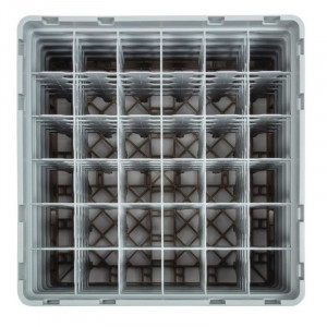 Suporte para copos com 36 compartimentos Camrack Bege - L 500 x P 500mm - Cambro