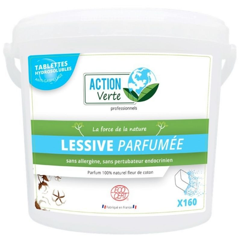 Tabletes de detergente - Perfume Flor de Algodão - Pacote de 160 - Ação Verde Tabletes de detergente - Perfume Flor de Algodão - Pacote de 160 - Ação Verde