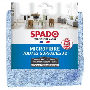 Microfibra para Todas as Superfícies - 380 x 380 mm - Conjunto de 2 - SPADO