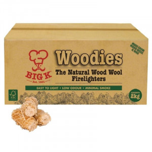 Acendedor de Lã de Madeira Natural FSC - 2 Kg - Big K