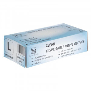 Luvas de Látex Não Polvilhadas XL - Pacote de 100 - FourniResto