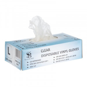 Luvas de Látex Não Polvilhadas XL - Pacote de 100 - FourniResto