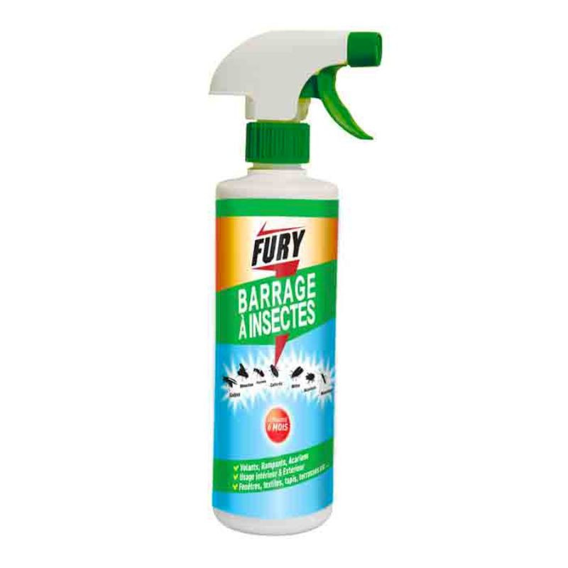 Spray de Barreira para Insetos Voadores e Rastejantes - 500 ml - FURY Spray de Barreira para Insetos Voadores e Rastejantes - 500 ml - FURY