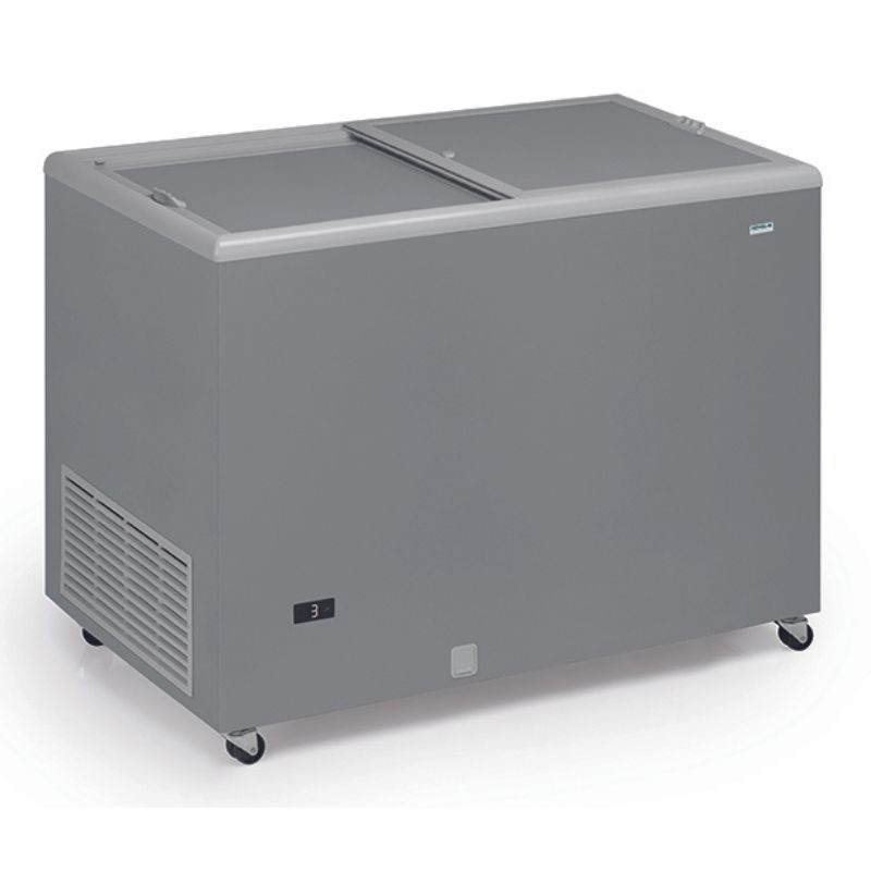 Congelador Baú Profissional Inox e Tampa Opaca - 300 L Congelador Baú Profissional Inox e Tampa Opaca - 300 L