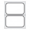 Matriz de Selagem para Seladora Manual - 2 Compartimentos 178 x 113 mm - Hendi