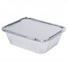 Bandeja de alumínio com tampa "Combi Pack" - 450ml - Pacote com 100