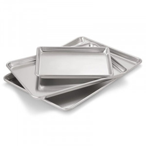 Placa de Apresentação em Alumínio Dynasteel - 330 x 457 mm, ideal para profissionais culinários.