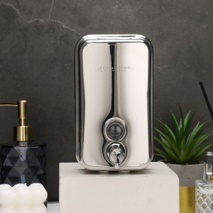 Distribuidor de sabão de parede em inox - 800 ml | Dynasteel
