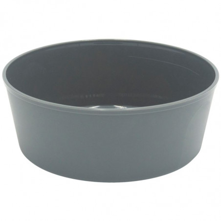 Tigela de salada reutilizável cinza em PP - 1200 ml - Conjunto de 24