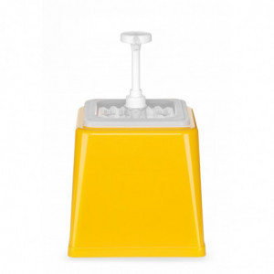 Distribuidor de Molho com Bomba - Amarelo - 2,5 L - Hendi