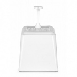 Distribuidor de Molho com Bomba - Branco - 2,5 L - Hendi