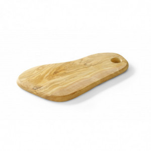 Tabuleiro de queijo com furo em madeira de oliveira - 350 x 210 mm - Hendi