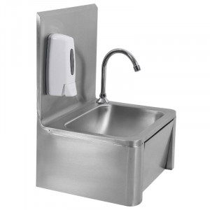 Lavatório com comando de pé em aço inoxidável - Dynasteel