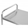 Carrinho Inox 2 Prateleiras Dynasteel - Profissional de restauração. Resistente, manobrável e robusto.