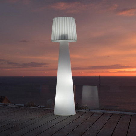 Candeeiro de pé com fio - Lady Branco 150 cm - Lumisky