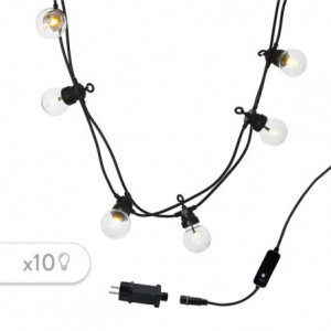 Guirlanda de Luzes de Festa Solar e LED - Party Clear Hybrid - Lumisky