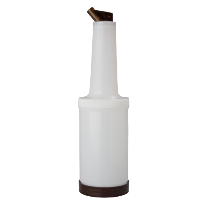 Frasco com bico vertedor 80 cl - Marrom Dynasteel: acessório indispensável para profissionais de restauração. Frasco com bico vertedor 80 cl - Marrom Dynasteel: acessório indispensável para profissionais de restauração.