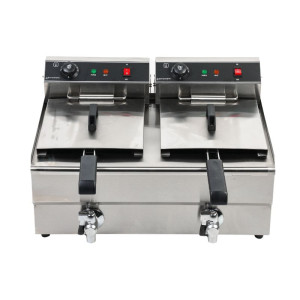 Fritadeira Profissional 2 x 13 L com Drenagem - Dynasteel: Desempenho e durabilidade para sua cozinha