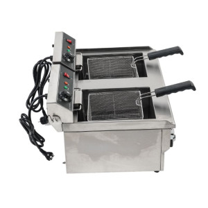 Fritadeira Profissional 2 x 13 L com Drenagem - Dynasteel: Desempenho e durabilidade para sua cozinha