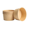 Tigela de salada Kraft - 1000 ml - Conjunto de 300 - Dynasteel