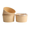 Tigela de salada Kraft - 1000 ml - Conjunto de 300 - Dynasteel