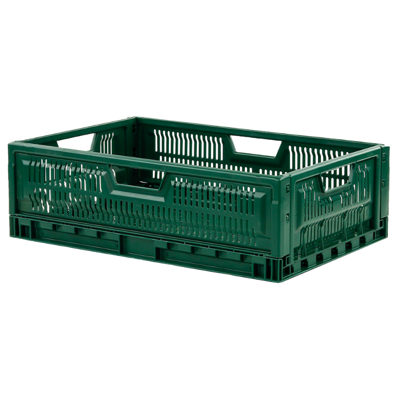 Caixa Dobrável Empilhável 600 x 400 - 36 L - Verde Caixa Dobrável Empilhável 600 x 400 - 36 L - Verde