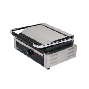 Grelhador Panini de Grande Superfície Ranhurada/Lisa Dynasteel - Cozimento profissional perfeito para restaurantes e lanchonetes