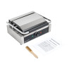 Grelhador Panini de Grande Superfície Ranhurada/Lisa Dynasteel - Cozimento profissional perfeito para restaurantes e lanchonetes