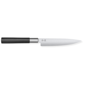 Facas Universais Kai Wasabi Black - L 15 cm: Desempenho de corte e conforto de uso