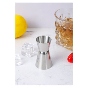 Dosador de Álcool Duplo - Dynasteel - 2 cl e 4 cl: Precisão e versatilidade para coquetéis excepcionais