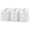 Rolo de Papel de Limpeza com Desbobinador Central - 2 Folhas - Rolo de 94,5 m - Conjunto de 6