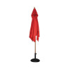 Guarda-sol Quadrado Vermelho - 2,5m - Bolero
