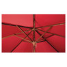 Guarda-sol Quadrado Vermelho - 2,5m - Bolero