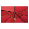 Guarda-sol Redondo Vermelho - 2,5 m - Bolero