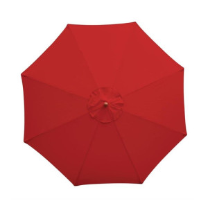 Guarda-sol Redondo Vermelho - 2,5 m - Bolero