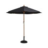 Guarda-sol Preto Redondo Ø 2,5 M - Bolero - Fourniresto